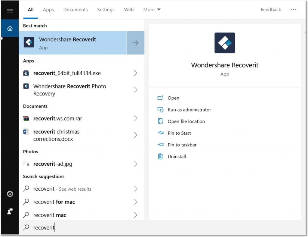 wondershare recoverit
